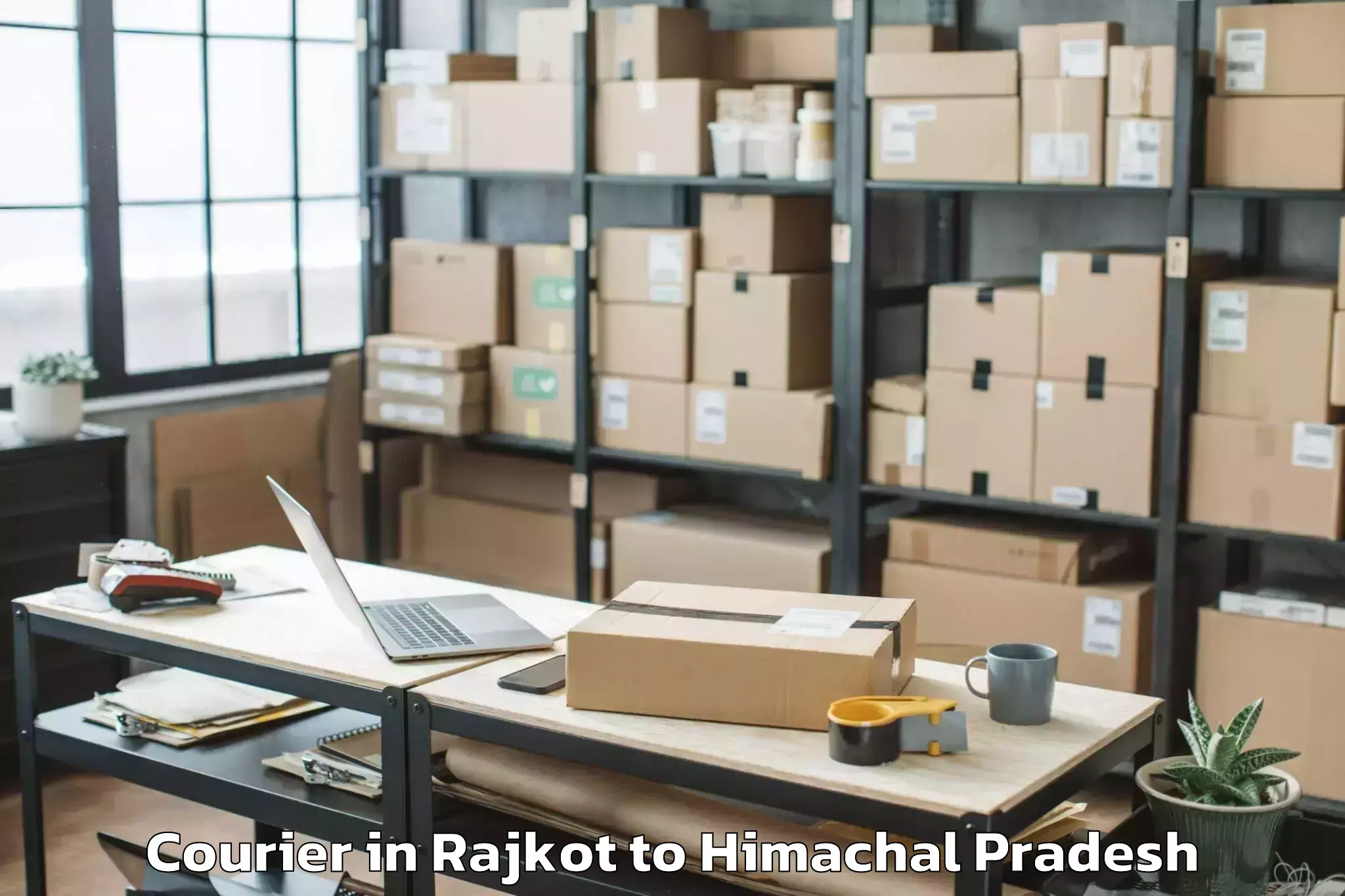 Leading Rajkot to Cantonment Board Bakloh Courier Provider